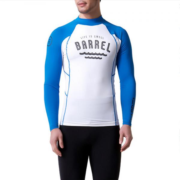 ��SWELL MEN RASHGUARD V2-BLUE/WHITE