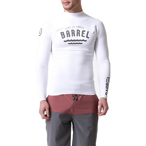 ��SWELL MEN RASHGUARD V2-WHITE