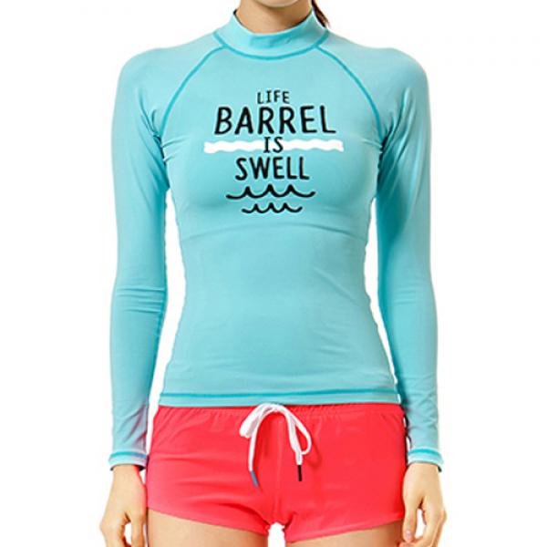 ��W SWELL RASHGUARD V2-MINT