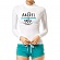 ��W SWELL RASHGUARD V2-WHITE