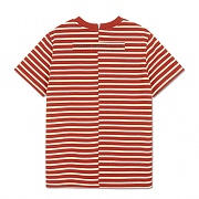 WOMAN UNBALANCE PATCH T-SHIRT-RED