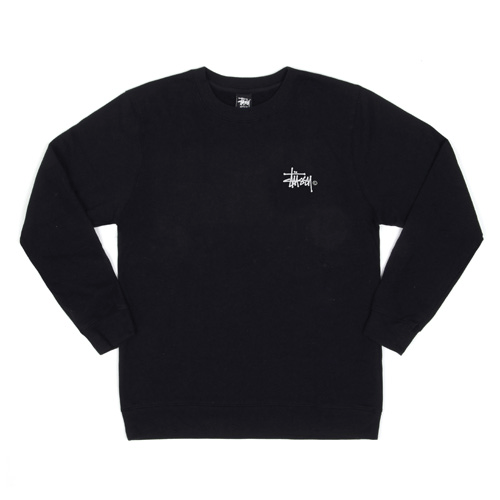 BASIC LOGO CREW-BLK(beige��)