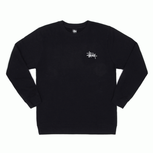 BASIC LOGO CREW-BLK(beige��)