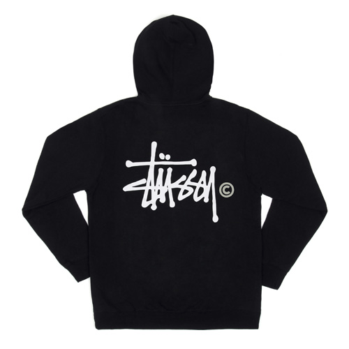 BASIC LOGO ZIP HOOD-BLK(beige��)