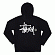 BASIC LOGO ZIP HOOD-BLK(beige��)