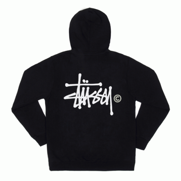 BASIC LOGO ZIP HOOD-BLK(beige��)