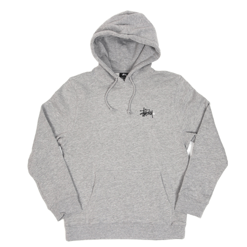 BASIC LOGO HOOD-GRY(white��)