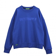 [������Ƽ�����] UNITEDWAPPEN EMB OVERSIZE SWEATSHIRTS (BLUE)