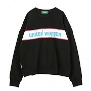 [������Ƽ�����] UNITEDWAPPEN BASIC OVERSIZE SWEATSHIRTS (BLACK)