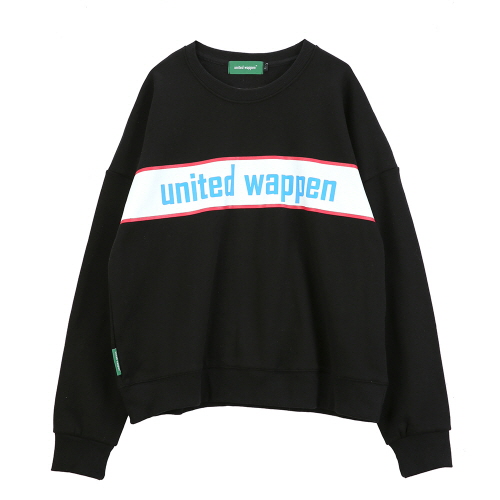 [������Ƽ�����] UNITEDWAPPEN BASIC OVERSIZE SWEATSHIRTS (BLACK)