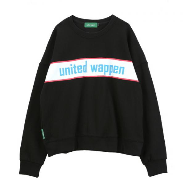 [������Ƽ�����] UNITEDWAPPEN BASIC OVERSIZE SWEATSHIRTS (BLACK)