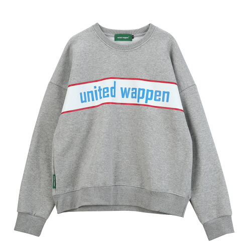 [������Ƽ�����] UNITEDWAPPEN BASIC OVERSIZE SWEATSHIRTS (GREY)
