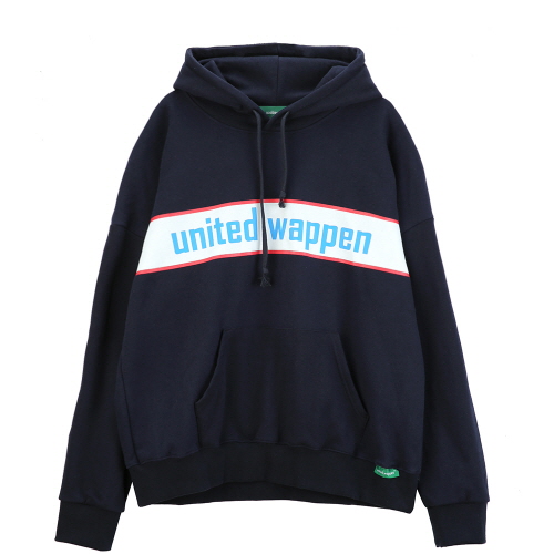 [������Ƽ�����] UNITEDWAPPEN BASIC OVERSIZE HOODY (BLUE)