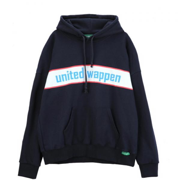 [������Ƽ�����] UNITEDWAPPEN BASIC OVERSIZE HOODY (BLUE)