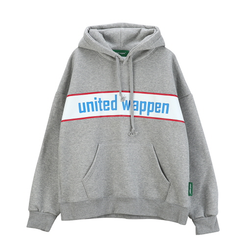 [������Ƽ�����] UNITEDWAPPEN BASIC OVERSIZE HOODY (GREY)