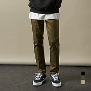 [���] Slim Straight Cotton Pants