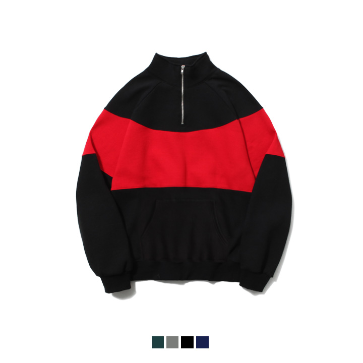 [���] 90s Half Zip-up Sweat Shirt