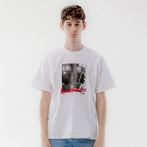 RED WARRIORS TEE-WHITE