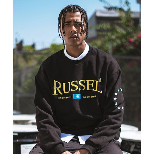 [���Ľ�Į] RUSSEL SWEAT SHIRT BLACK