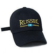 [���Ľ�Į] RUSSEL 6P CAP BLACK