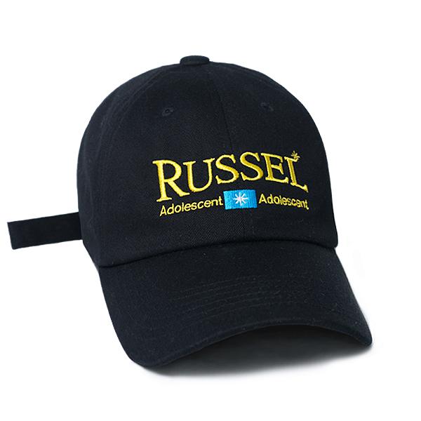 [���Ľ�Į] RUSSEL 6P CAP BLACK