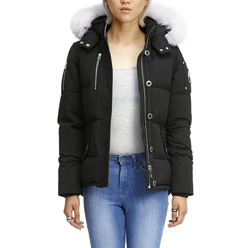 (�������) (MK2229L3Q_290) �������� �����е� LADIES 3Q JACKET-BLACK (wht fur)