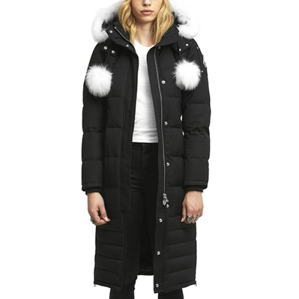 (�������) (MK4660LLP_290) 2018 ����ĳó�� ���� ���е� LADIES SASKATCHEWAN PARKA-BLACK (wht fur)