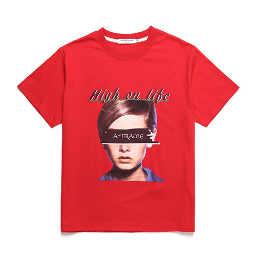 [���������] ANOTHER FRAME - BIG FACE AF T-SHIRT (RED) ���� ����Ƽ Ƽ����