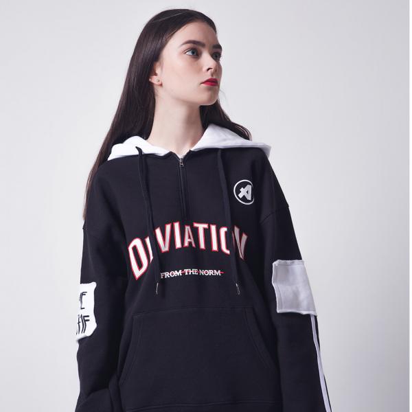 [���������] ANOTHER FRAME - SIDE LINE HALF ZIP UP HOODIE (NAVY) ��� �ĵ� �ĵ�Ƽ ��������