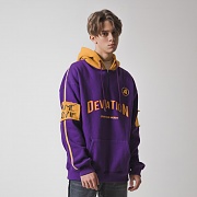 [���������] ANOTHER FRAME - SIDE LINE HALF ZIP UP HOODIE (PURPLE) ��� �ĵ� �ĵ�Ƽ ��������