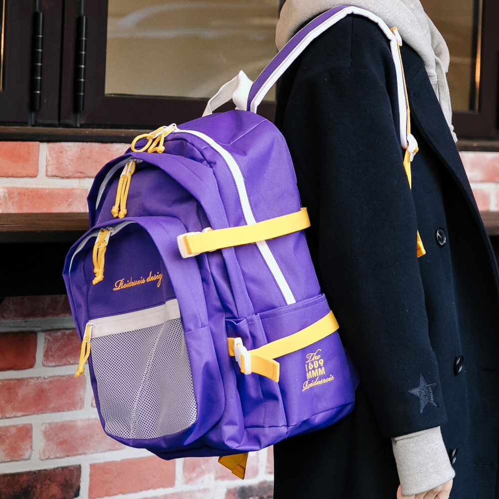 [�ξƵ�ξ�]ROIDESROIS - OH OOPS BACKPACK (PURPLE/YELLOW) ���� ���� ���󽺹���