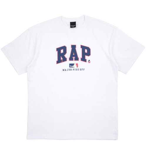 [���õ����] ACIDBLACK - RAP OVERSIZED TEE (WHITE) ���� ����Ƽ Ƽ���� ������