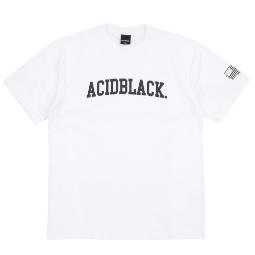 [���õ����] ACIDBLACK - ARCH LOGO OVERSIZED TEE (WHITE) ���� ����Ƽ Ƽ���� ������