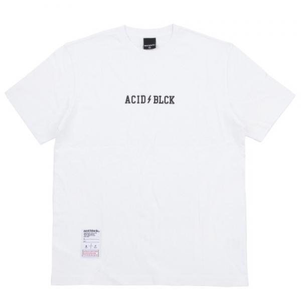 [���õ����] ACIDBLACK - LIGHTNING LOGO TEE (WHITE) ���� ����Ƽ Ƽ����