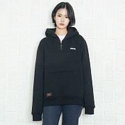 [���õ����] ACIDBLACK - RARE HALF ZIPUP HOOD (BLACK) ��� �������� �ĵ�Ƽ