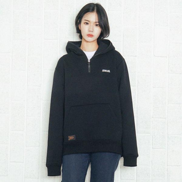 [���õ����] ACIDBLACK - RARE HALF ZIPUP HOOD (BLACK) ��� �������� �ĵ�Ƽ