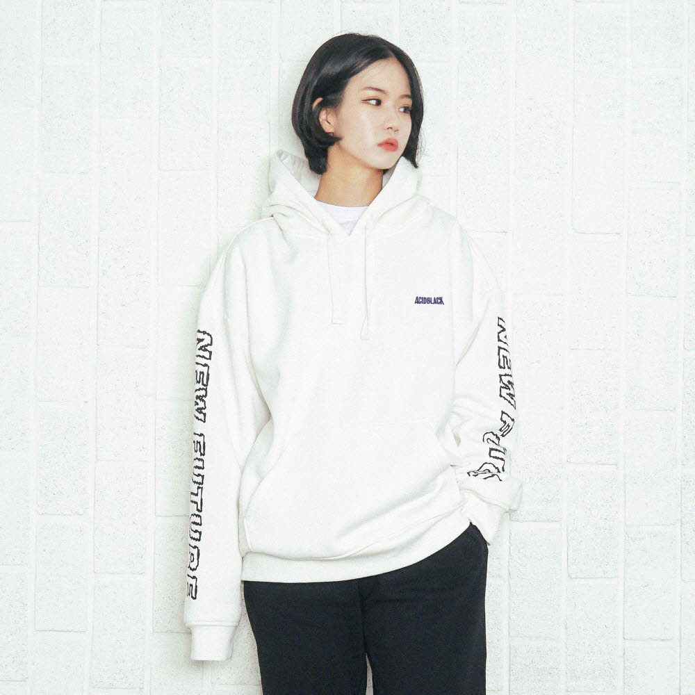 [���õ����] ACIDBLACK - NEW FUTURE HOOD (IVORY) ��� �ĵ�Ƽ