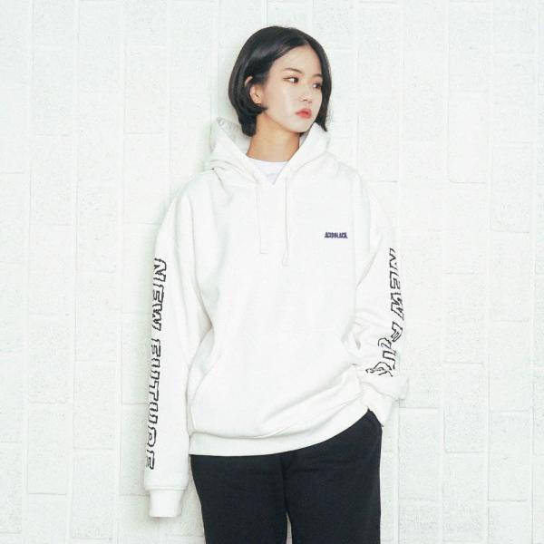 [���õ����] ACIDBLACK - NEW FUTURE HOOD (IVORY) ��� �ĵ�Ƽ