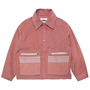 LAYERED POCKET 11��S CORDUROY JACKET-PINK
