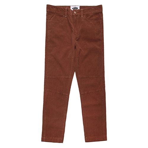 11��S CORDUROY BASIC FATIGUE PANTS-BROWN
