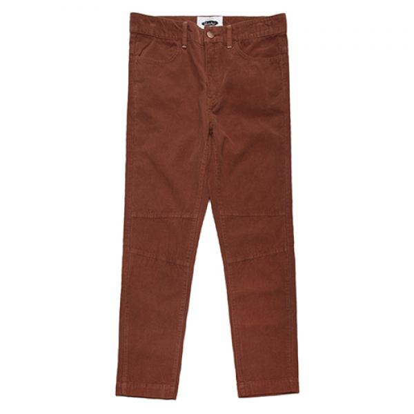 11��S CORDUROY BASIC FATIGUE PANTS-BROWN