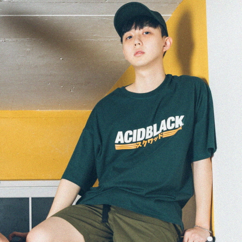 [���õ����] ACIDBLACK - WAVE LOGO TEE (GREEN) ���� ����Ƽ Ƽ����