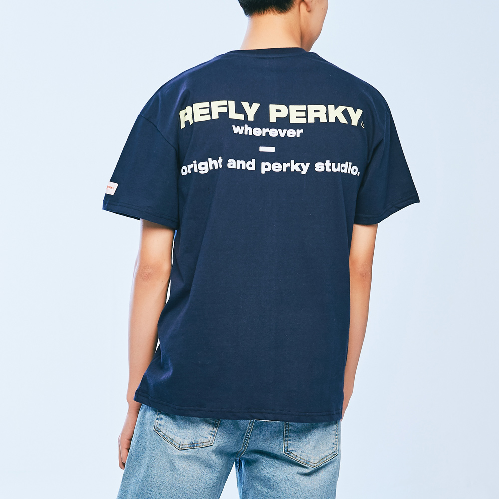 [UNISEX] RN#9201 ���ΰ� �ΰ� Ƽ���� (Navy)