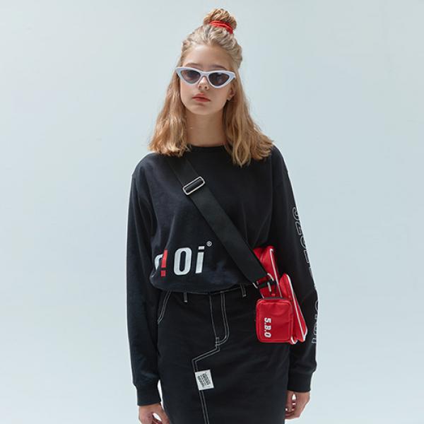 [���԰�]O!Oi LONG SLEEVE T-SHIRTS-BLACK