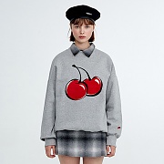 [���԰�] BIG CHERRY SWEATSHIRT HA [GRAY]