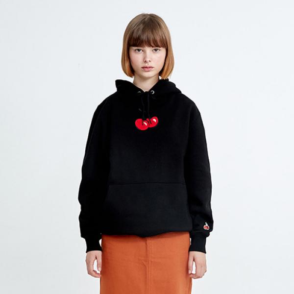 [���԰�]MIDDLE CHERRY HOODIE HA [BLACK]