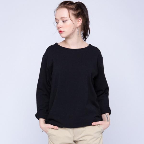 [�ϸ���] BOAT NECK SIMPLE TEE (����)