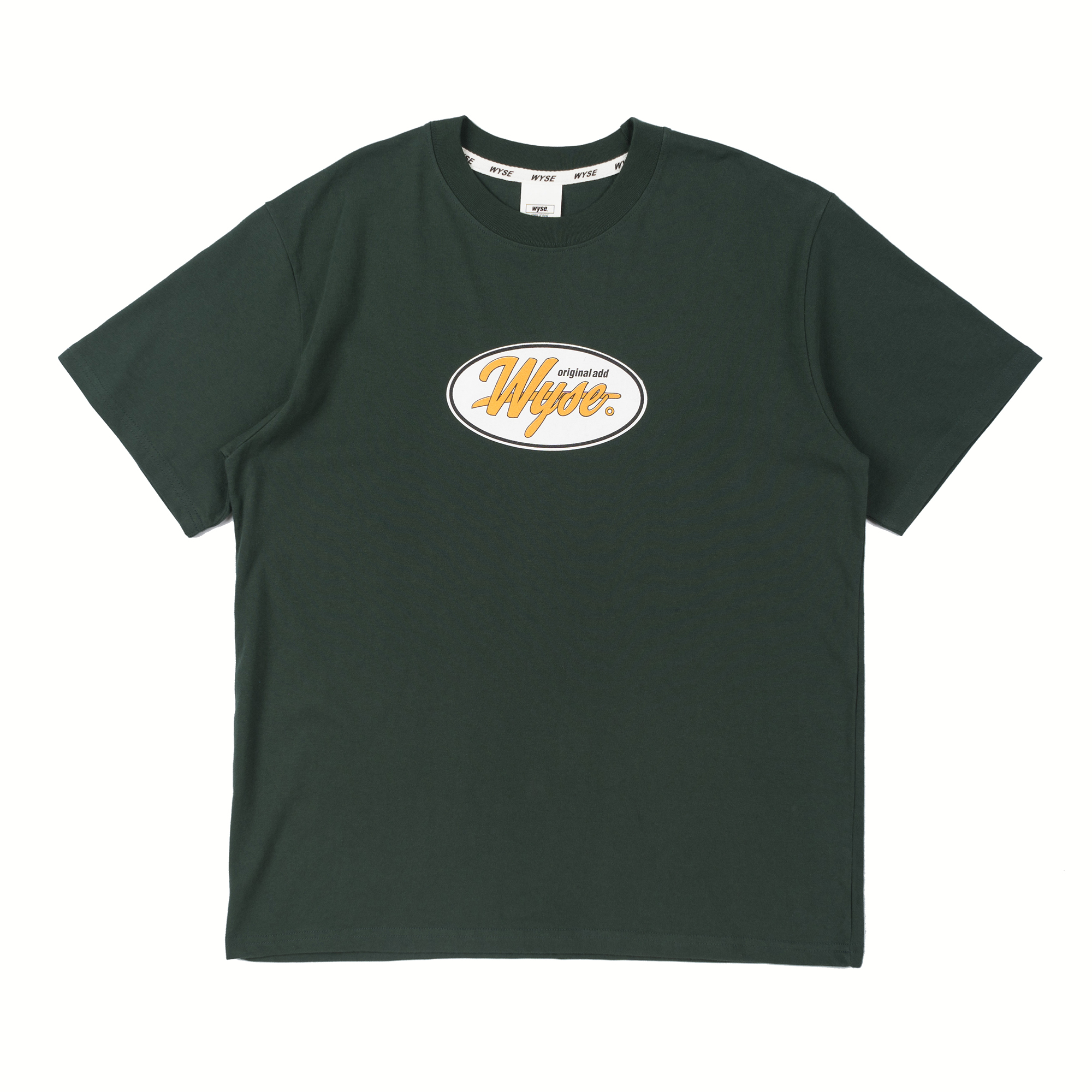 [������] WYSE - OVAL LOGO T-SHIRT (HUNTER GREEN) ����Ƽ